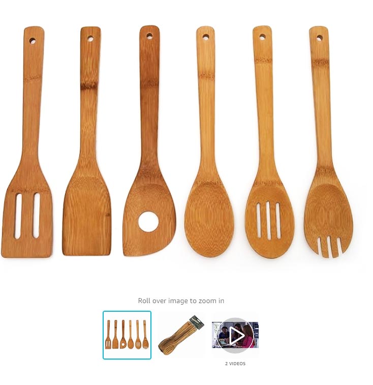 Bamboo-based kitchen utensils